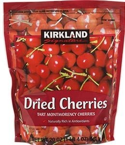 Dried Cherries // Simple lightweight backpacking food ideas from breakfast to dinner. These are delicious, easy to prepare & require little cleanup.