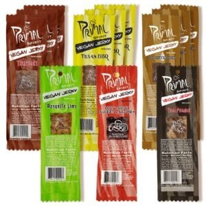 Primal Vegan Jerky // Best lightweight vegan backpacking food ideas from breakfast to dinner. These are delicious, easy to prepare & require little cleanup.