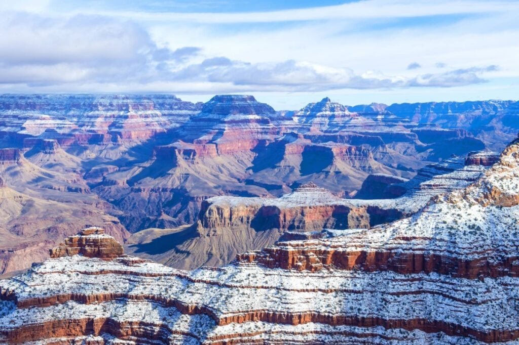 Grand Canyon National Park in winter