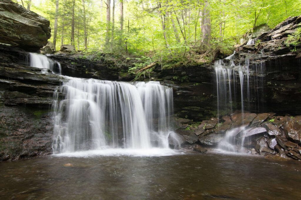 Falls Trail Rickets Glen State Park // There's more to Pennsylvania hiking than the Appalachian Trail. Check out the best hikes in Pennsylvania from a local's perspective.