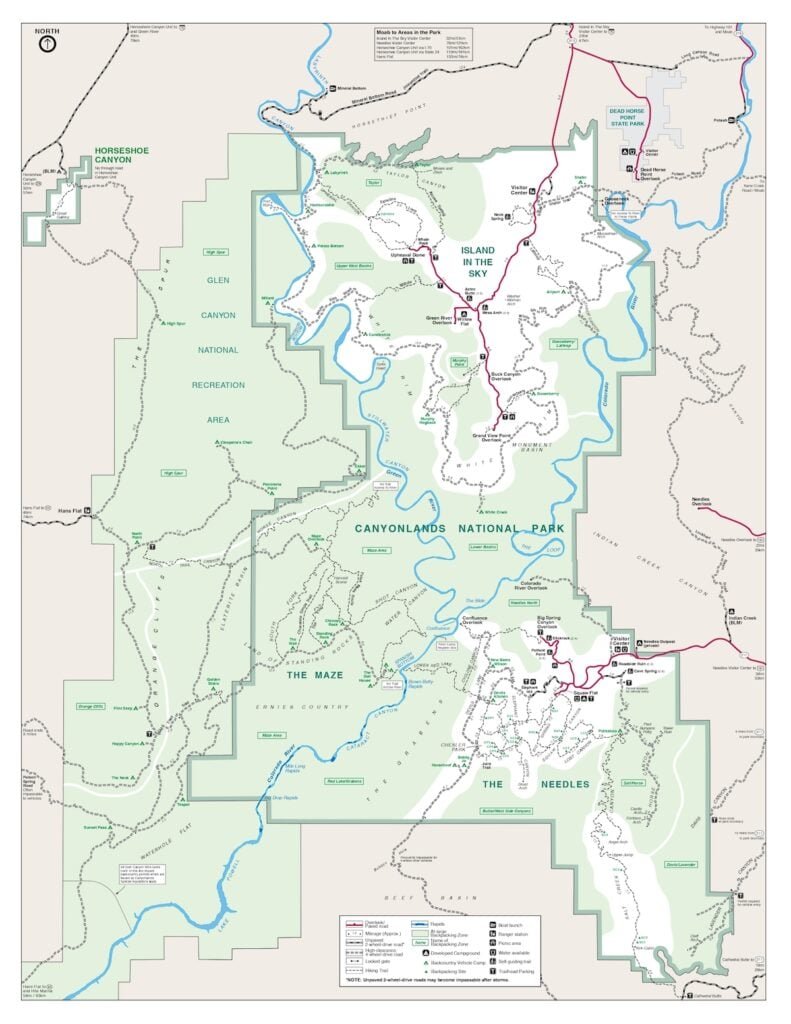 Canyonlands National Park Map