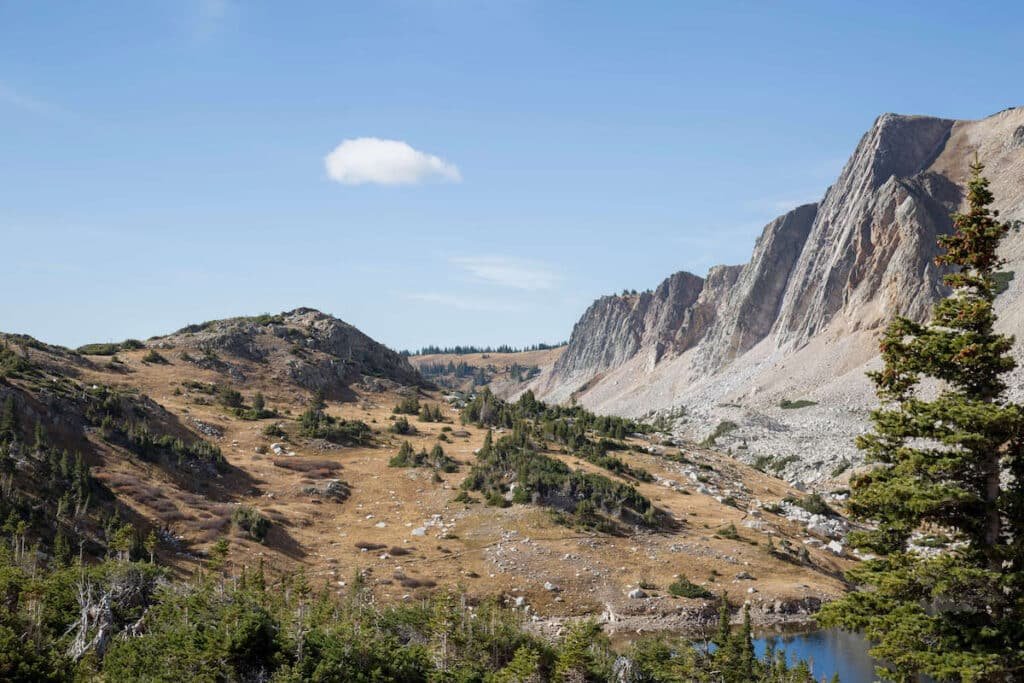 Medicine Bow Peak landscape in Wyoming