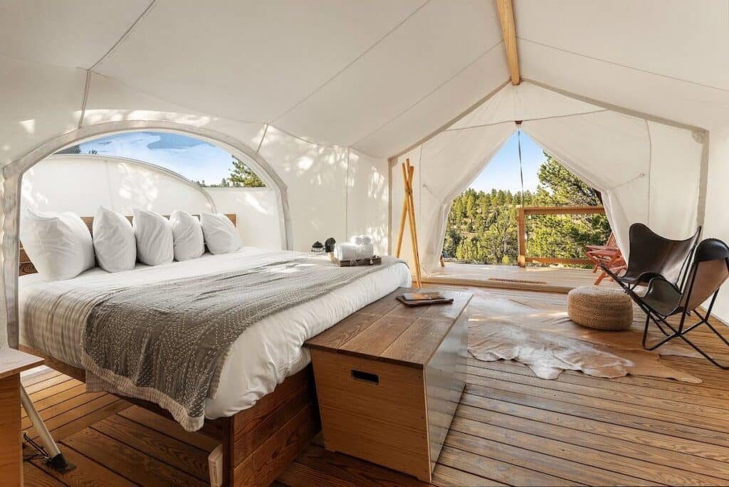 Stargazer tent at Under Canvas Bryce Canyon